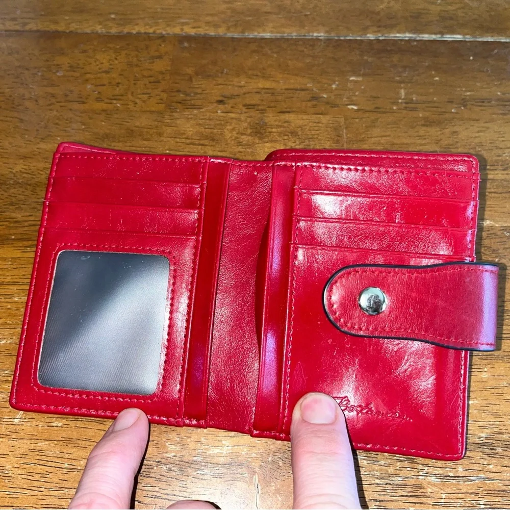 Bostanten Red Leather Wallet
